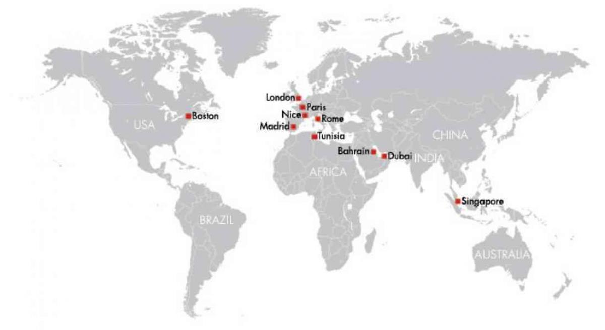 ბაჰრეინის in მსოფლიო რუკა