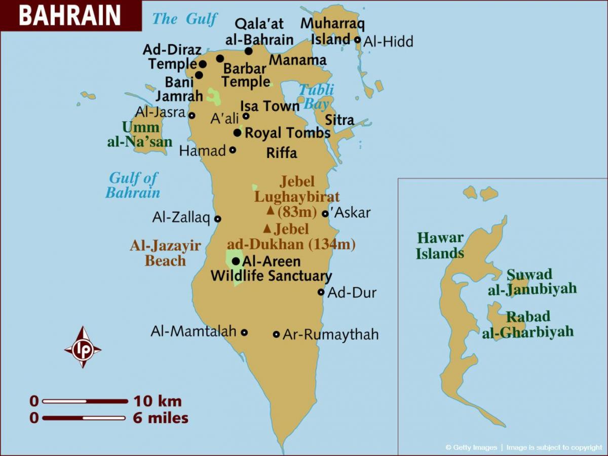 ალ-ბაჰრეინის რუქა