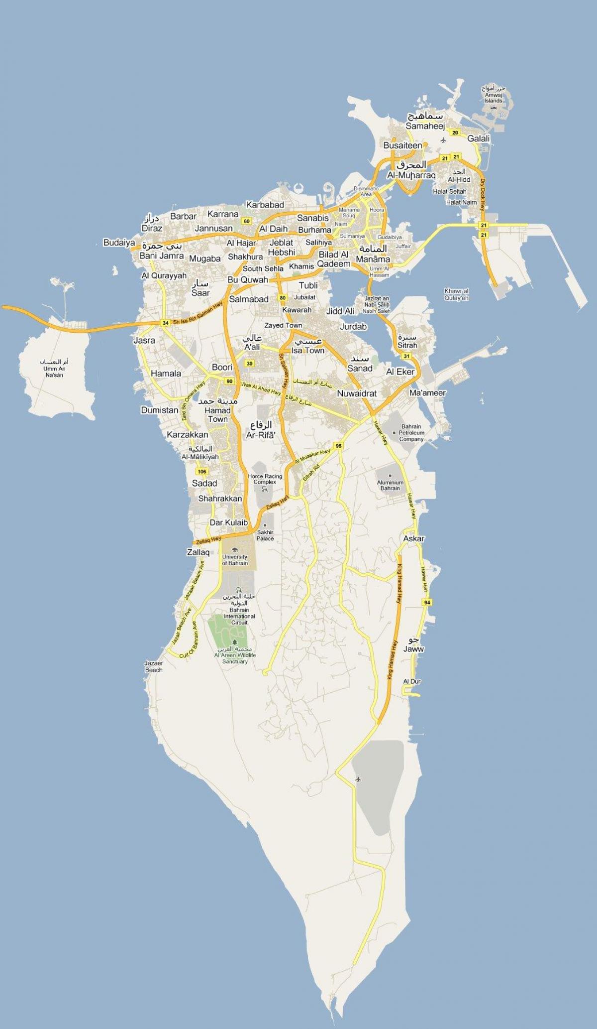 რუკა ქუჩის რუკა ბაჰრეინის